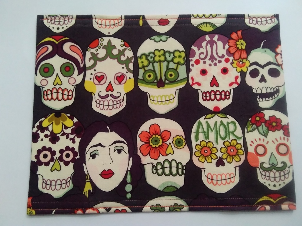 ブックカバー 新書サイズ 【スカル BR】