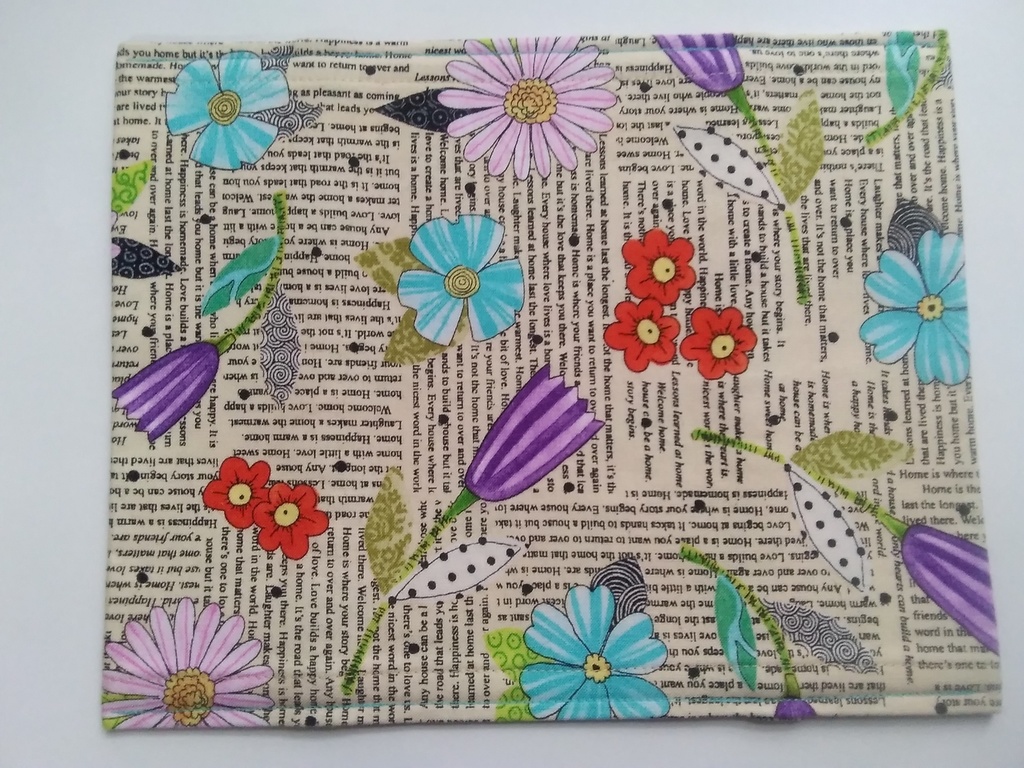 ブックカバー　新書サイズ　【英字新聞風】