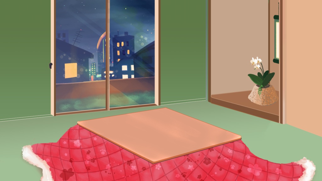 配信用素材Streaming Material -Japanese room 和式部屋