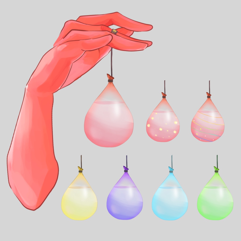 L2D小物-水風船 みずふうせん (water balloon)無料版あり
