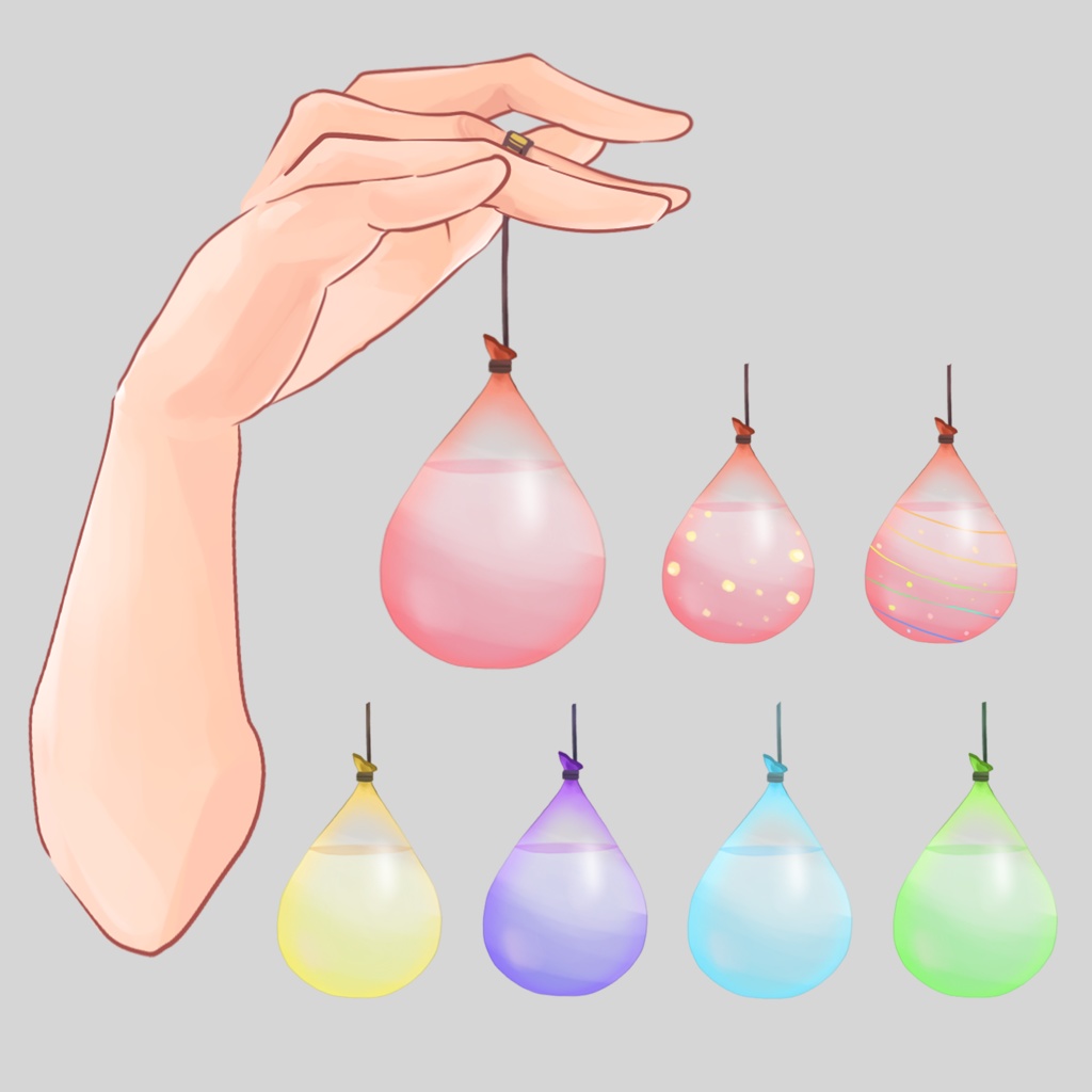 L2D小物-水風船 みずふうせん (water balloon)無料版あり