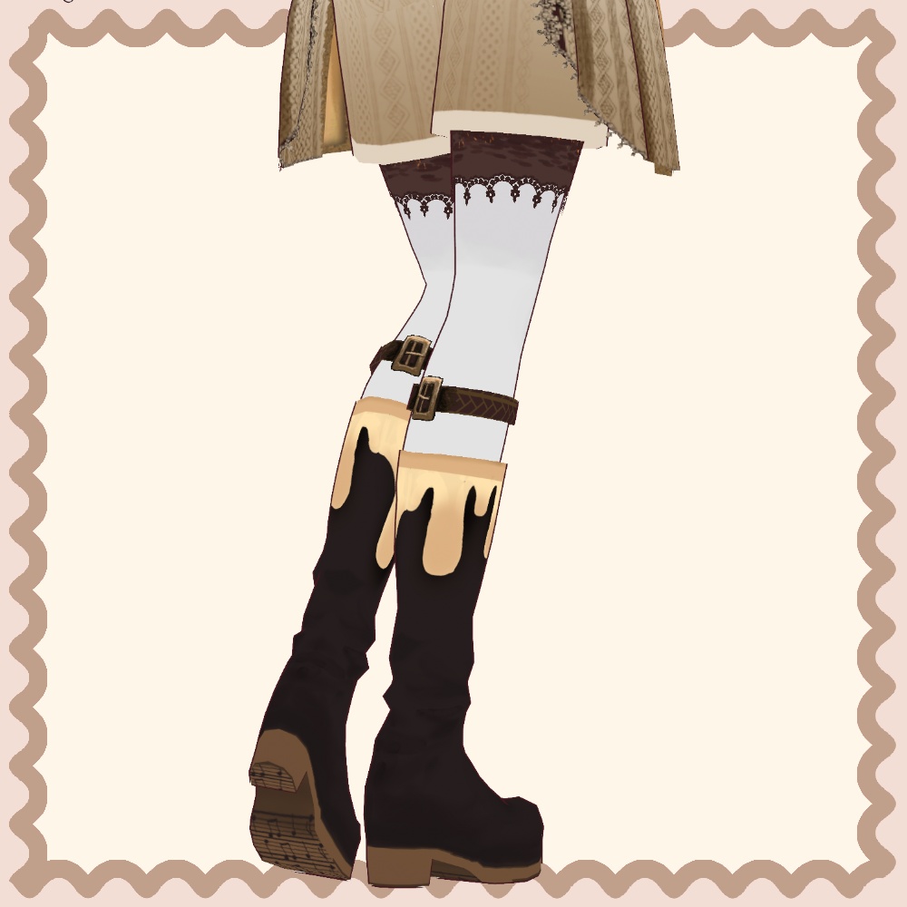 【VRoid用衣装】Prince Lolita-Chocolate Dream/王子系ロリィタ-チョコレートドリーム