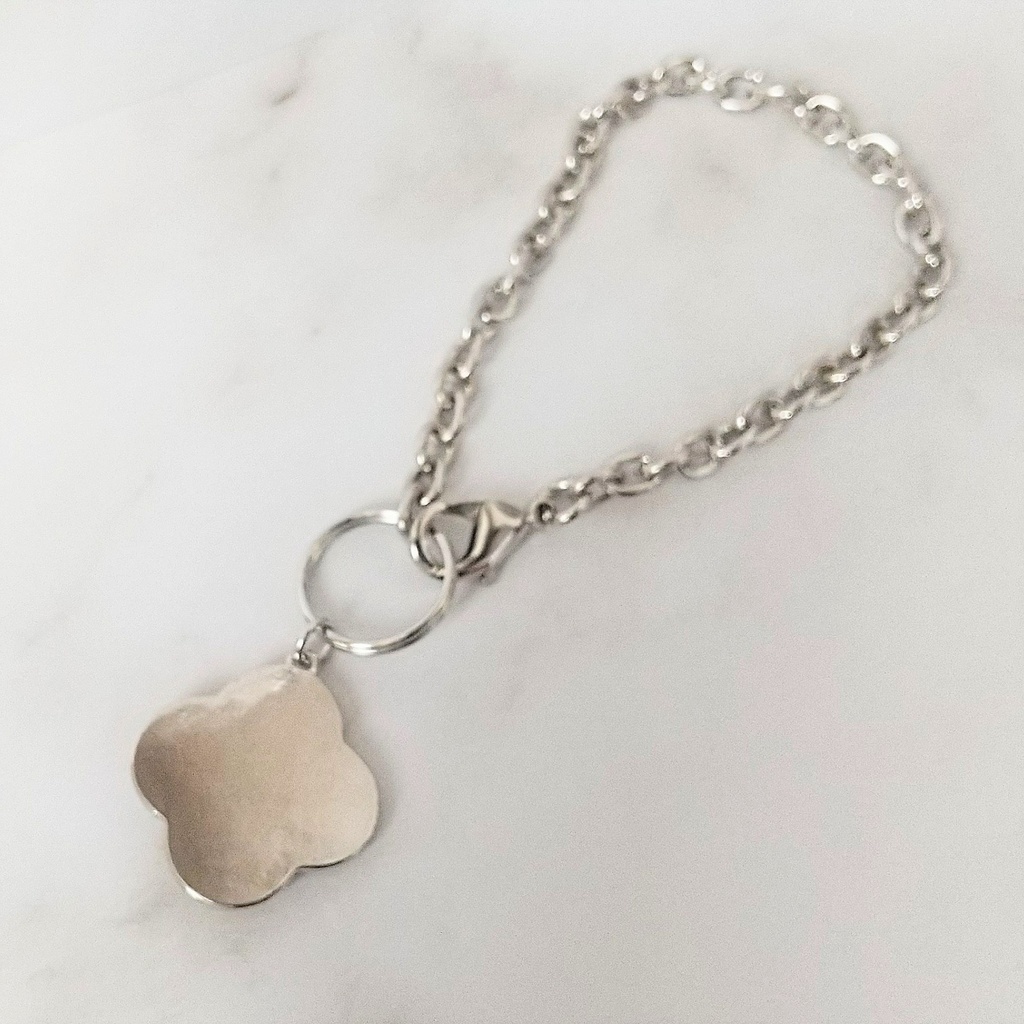 蝶と花のバッグチャーム