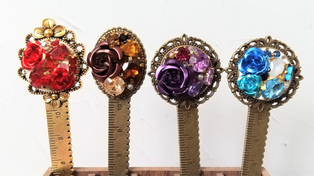 薔薇の定規(青)