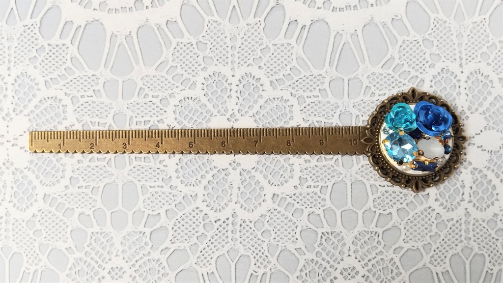 薔薇の定規(青)