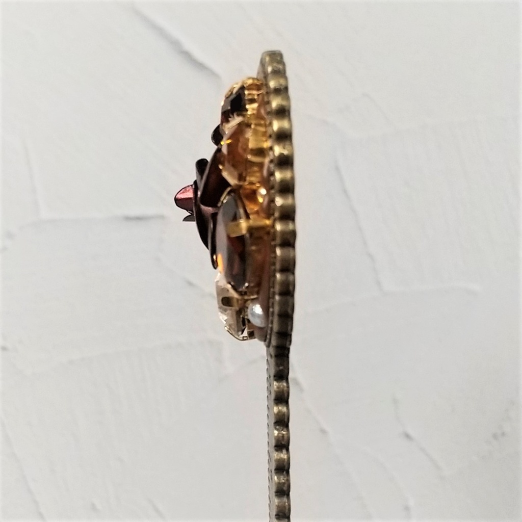 薔薇の定規(茶)