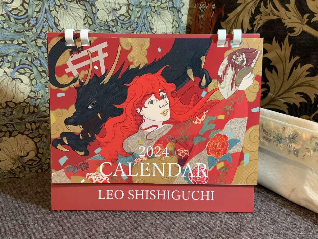 獅子口レオ卓上カレンダー2024　leoshishiguchi　BOOTH