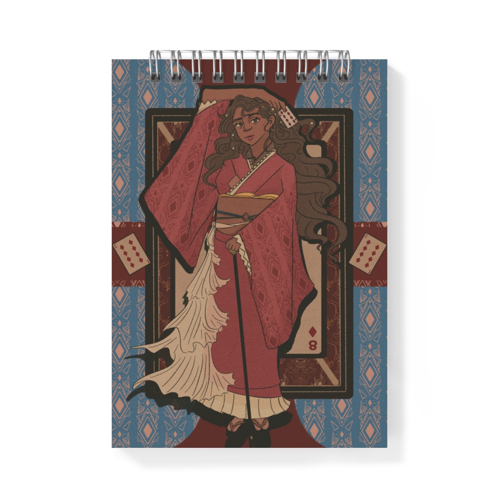 【トランプコレクション】スペードの7&ダイヤの8 A6メモ帳