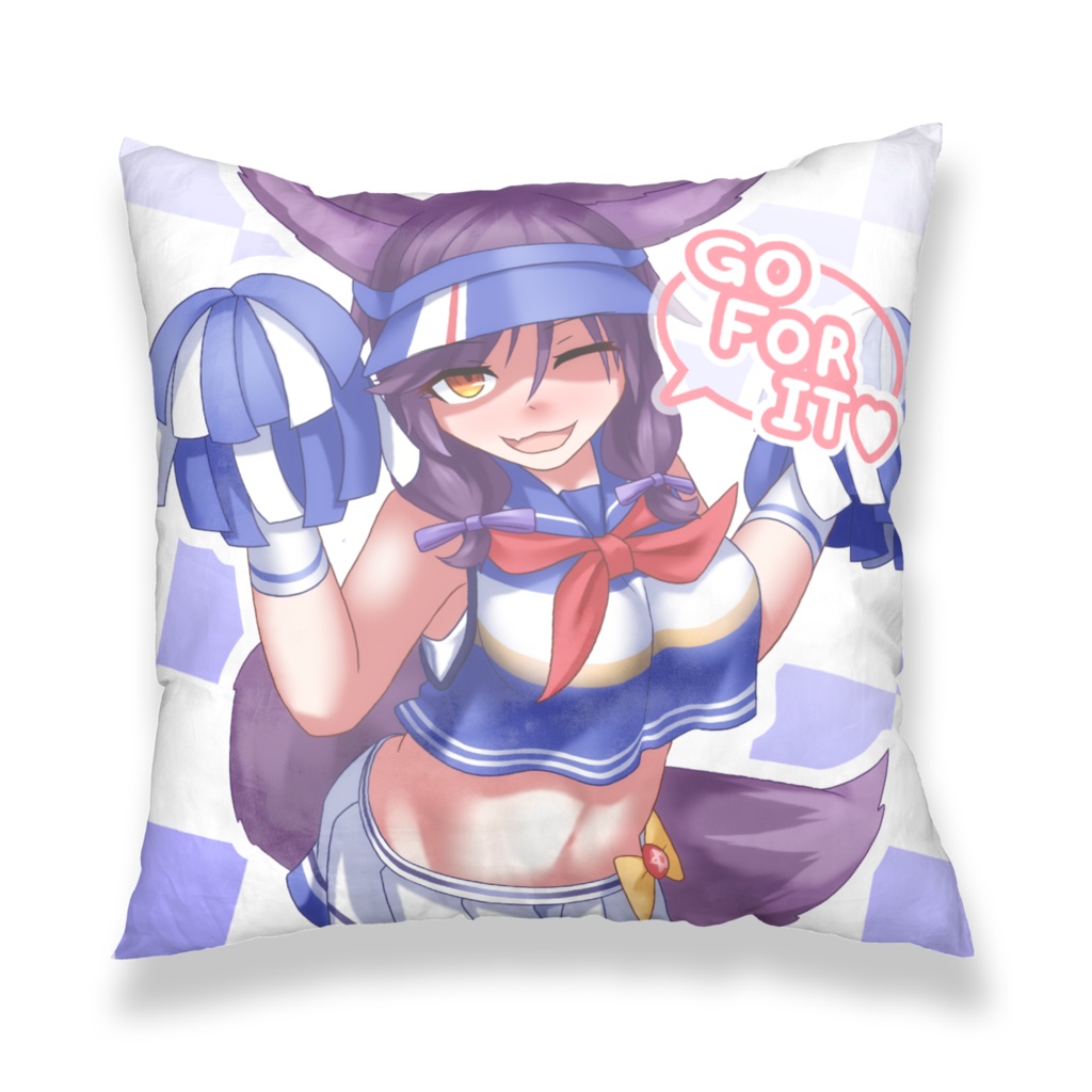 【クッションカバー(非公式)】チアリーダー・夜叉丸(妖怪百姫たん!)