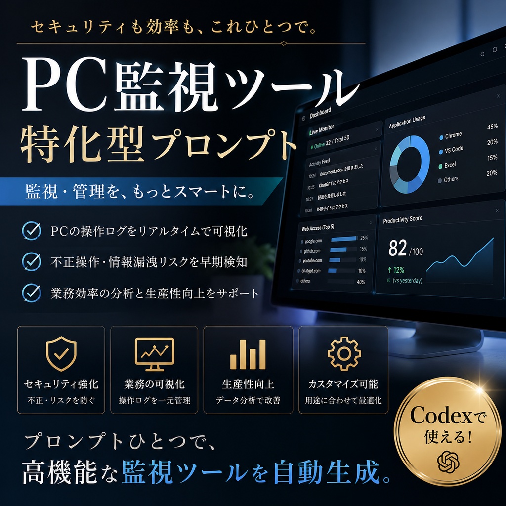 PC監視ツール特化型プロンプト