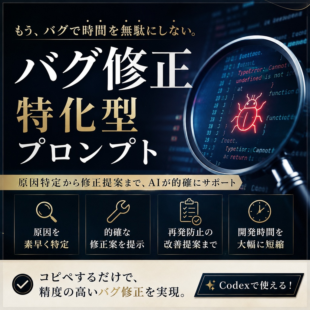 バグ修正特化型プロンプト