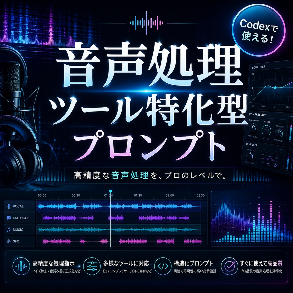 音声処理ツール特化型プロンプト