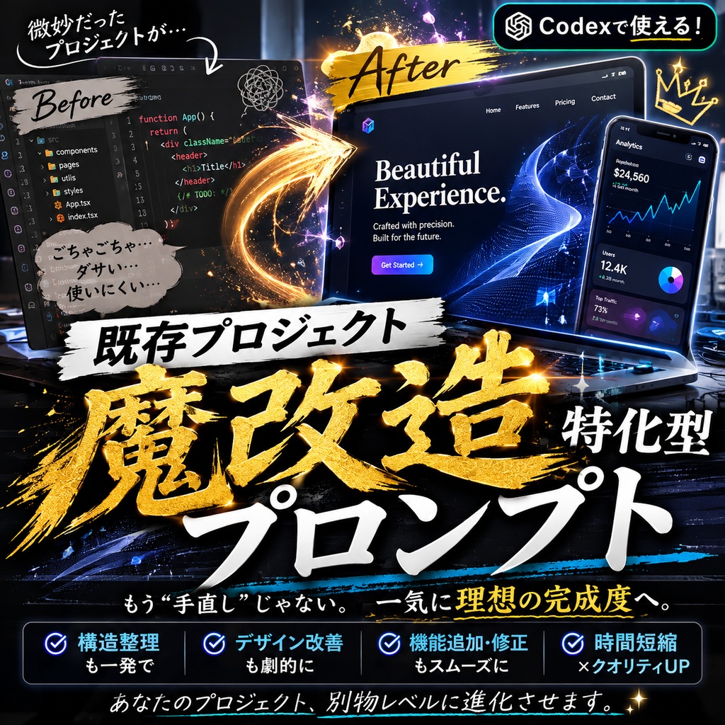既存プロジェクト魔改造特化型プロンプト
