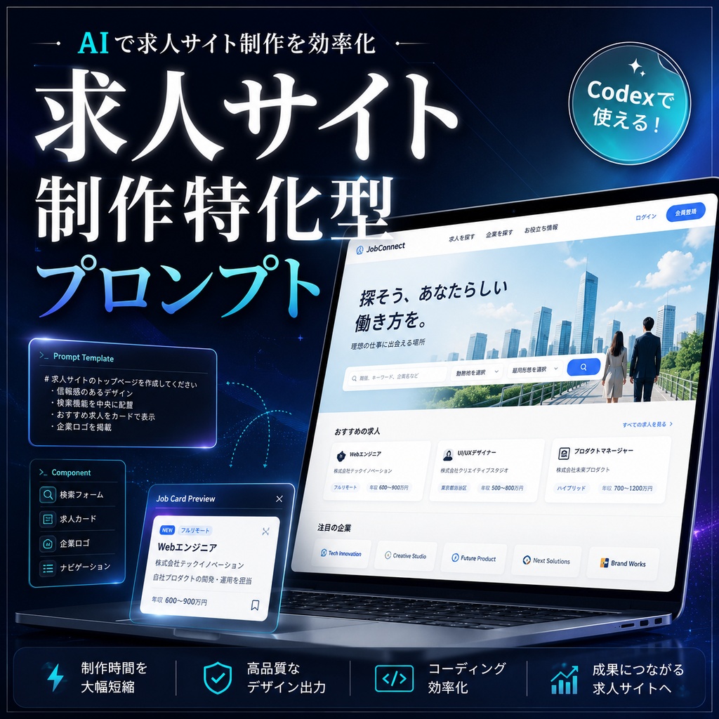求人サイト制作特化型プロンプト