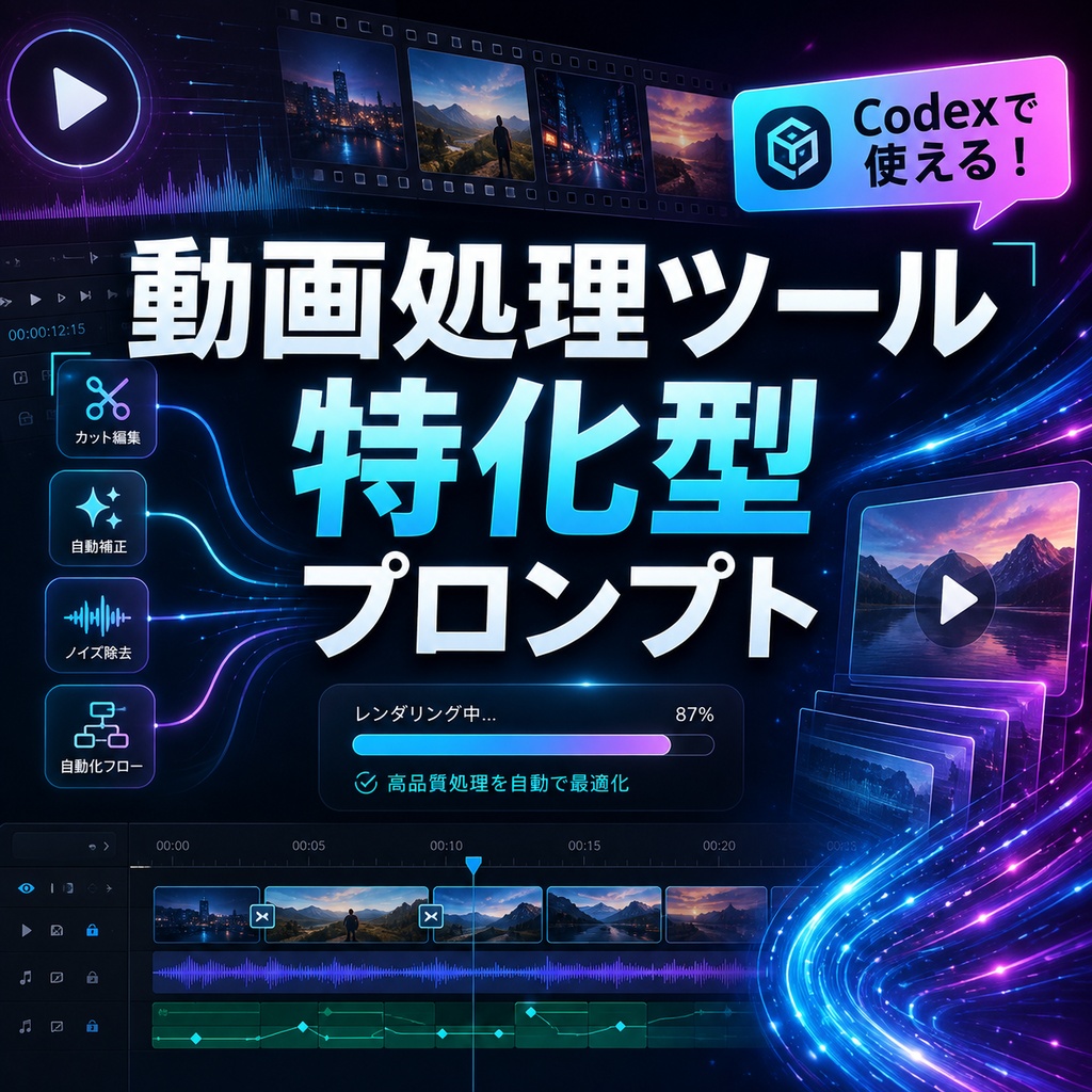 動画処理ツール特化型プロンプト