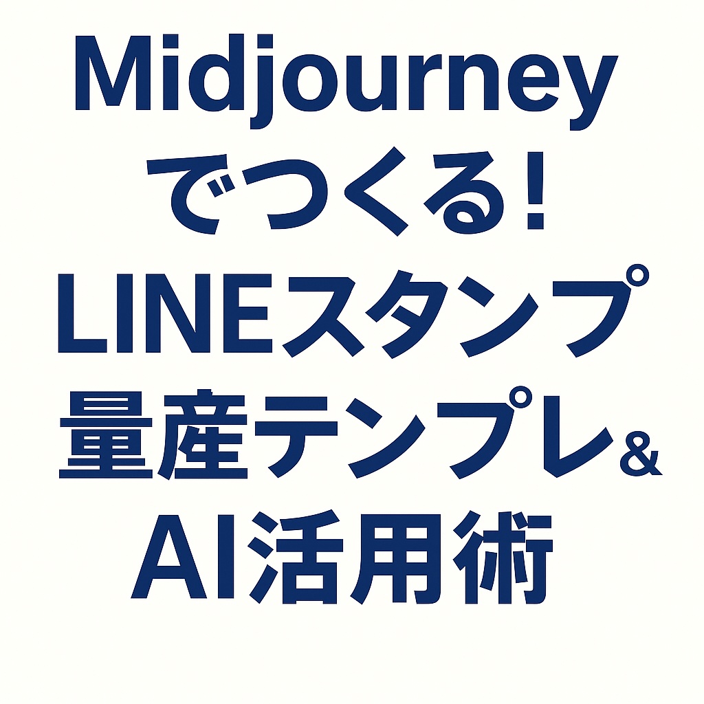 Midjourneyでつくる! LINEスタンプ量産テンプレ&AI活用術