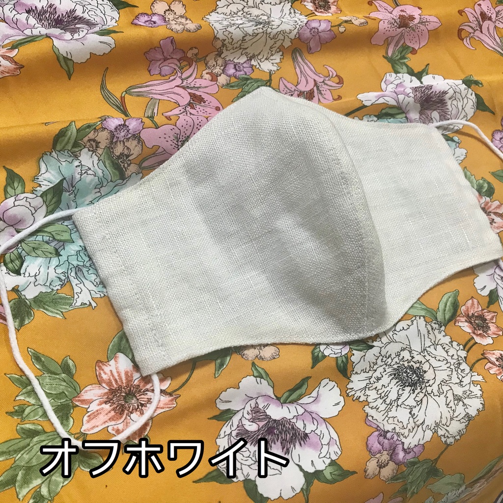 ハンドメイドマスク(ゴム、フィルターポケット付き)