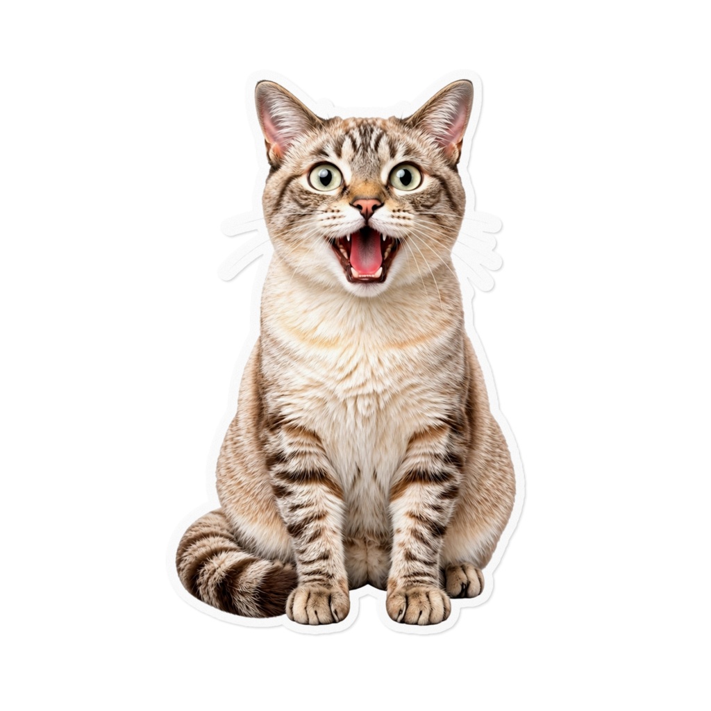 「圧つよ猫コンビステッカー｜銀次郎」