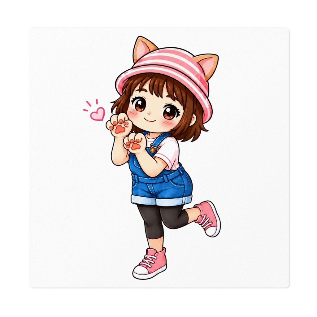 「ひーちゃんの猫耳ちゃんステッカー」