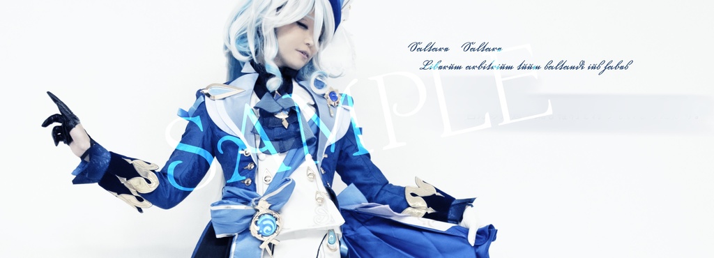 【C105新刊】Look at me!(フリーナ中心コスプレ写真集) 新刊セット/単品