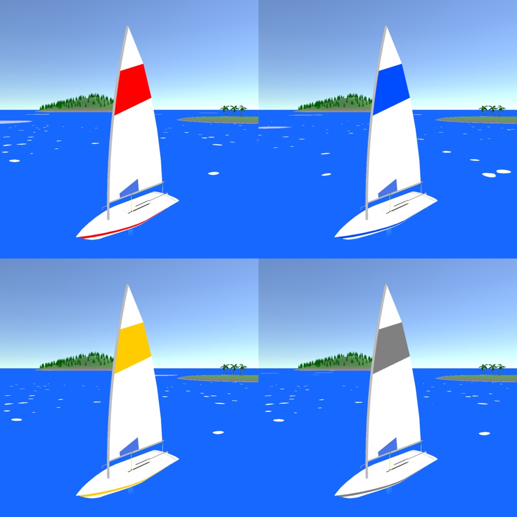 【3Dモデル】セーリングディンギー