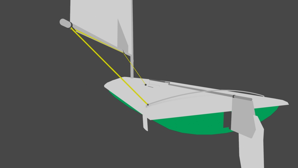 【3Dモデル】セーリングディンギー