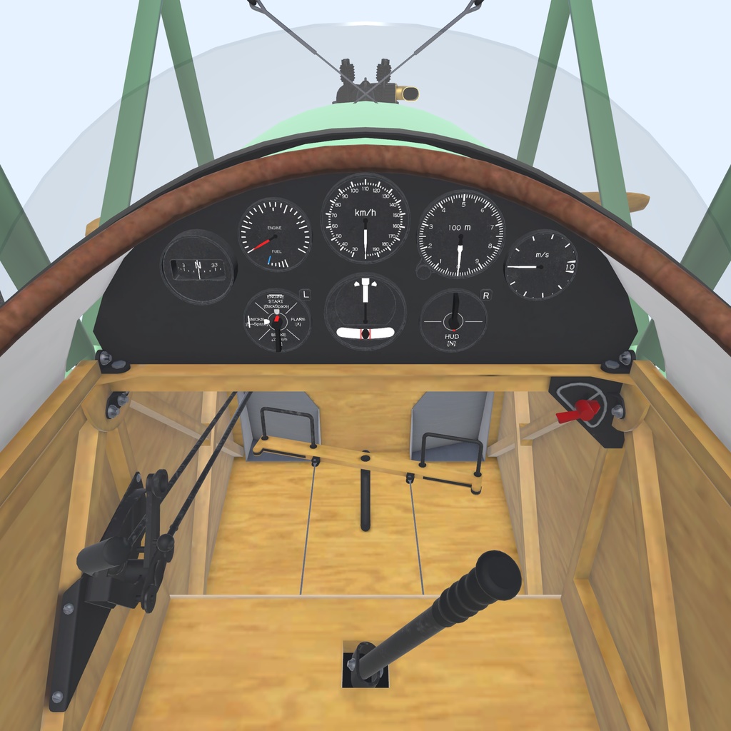 【VRChat】複葉機 Messenger【Sacc's Flight】