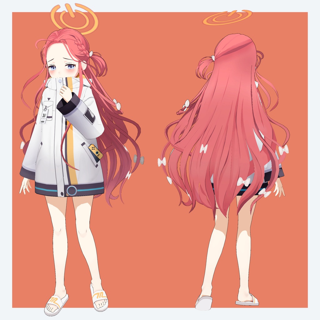 【VRChat 3Dモデル】花岡ユズ(ブルーアーカイブ)