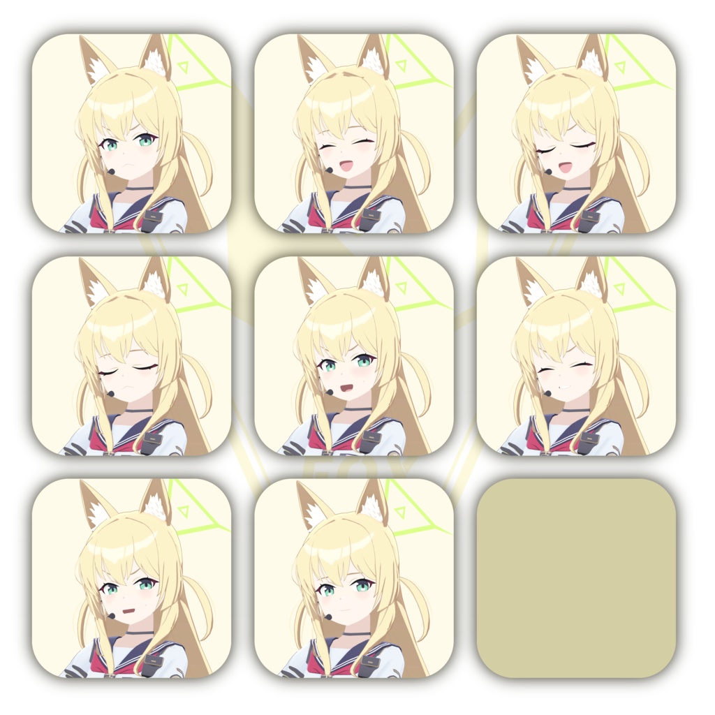 【VRChat 3Dモデル】クルミ(ブルーアーカイブ)