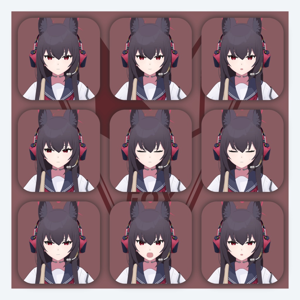 【VRChat 3Dモデル】ユキノ(ブルーアーカイブ)