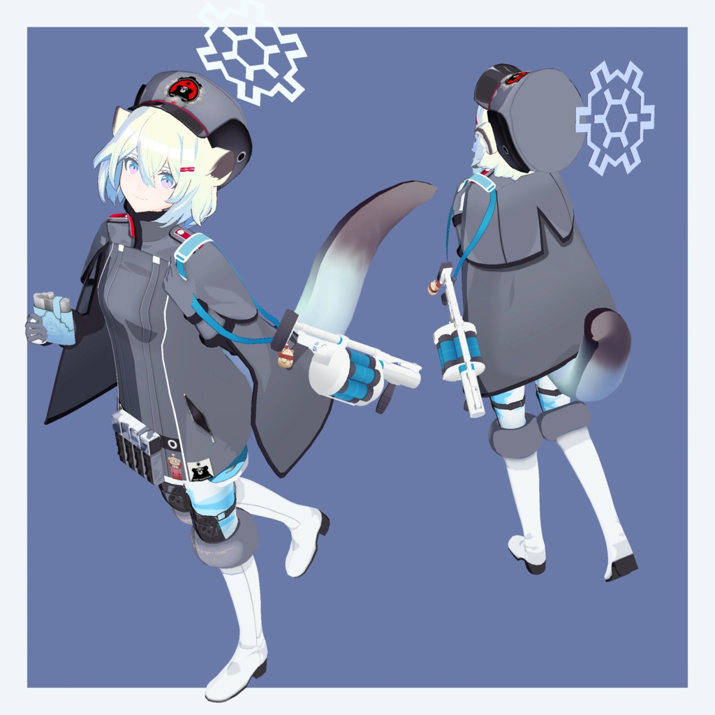 【VRChat 3Dモデル】間宵シグレ 通常/温泉(ブルーアーカイブ)