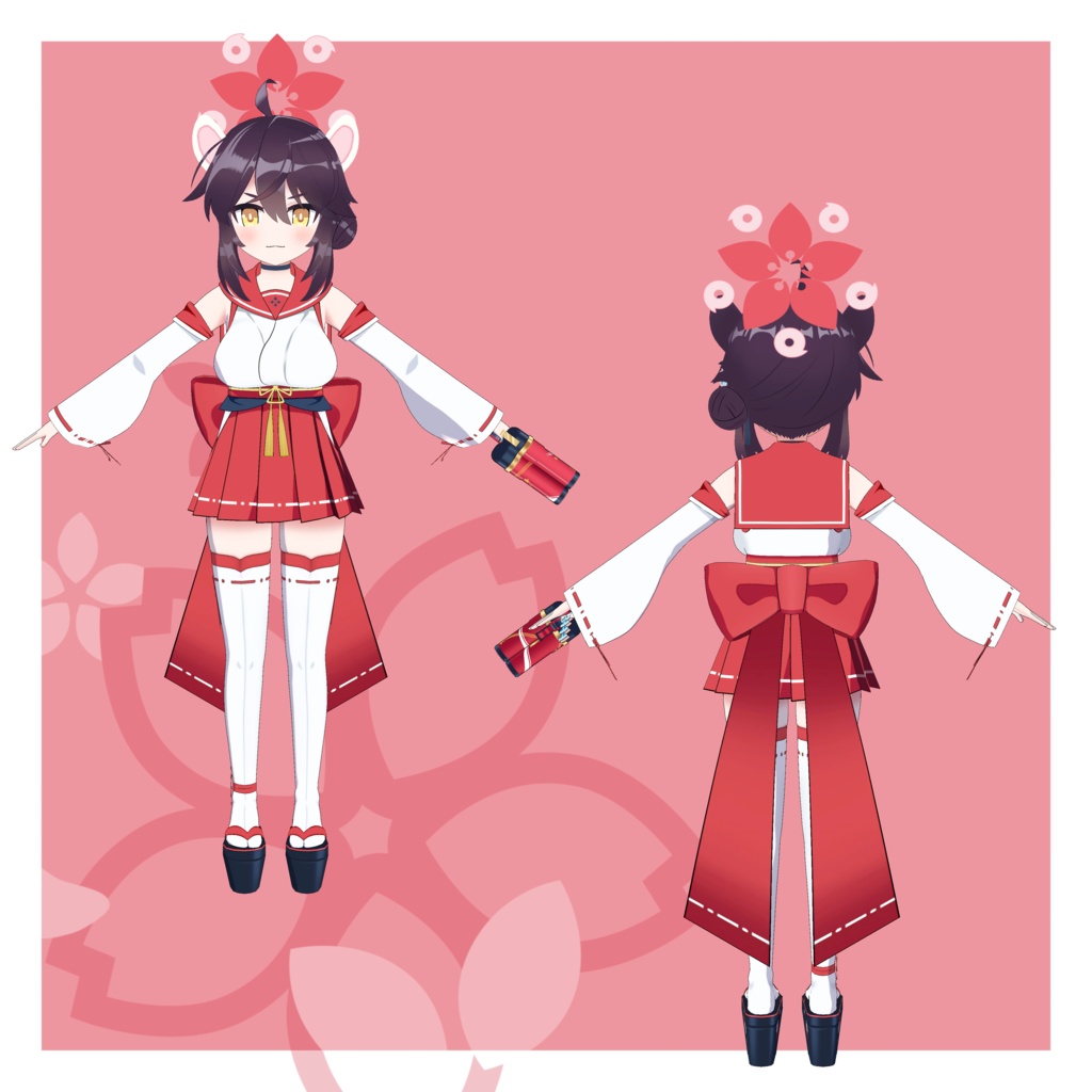 【VRChat 3Dモデル】勇美カエデ(ブルーアーカイブ)