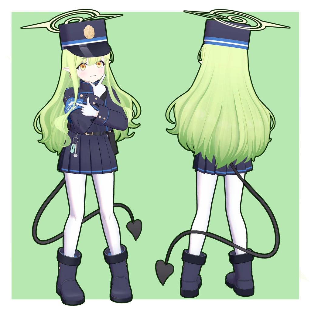 【VRChat 3Dモデル】橘ヒカリ&橘ノゾミ(ブルーアーカイブ)(シュポガキ)