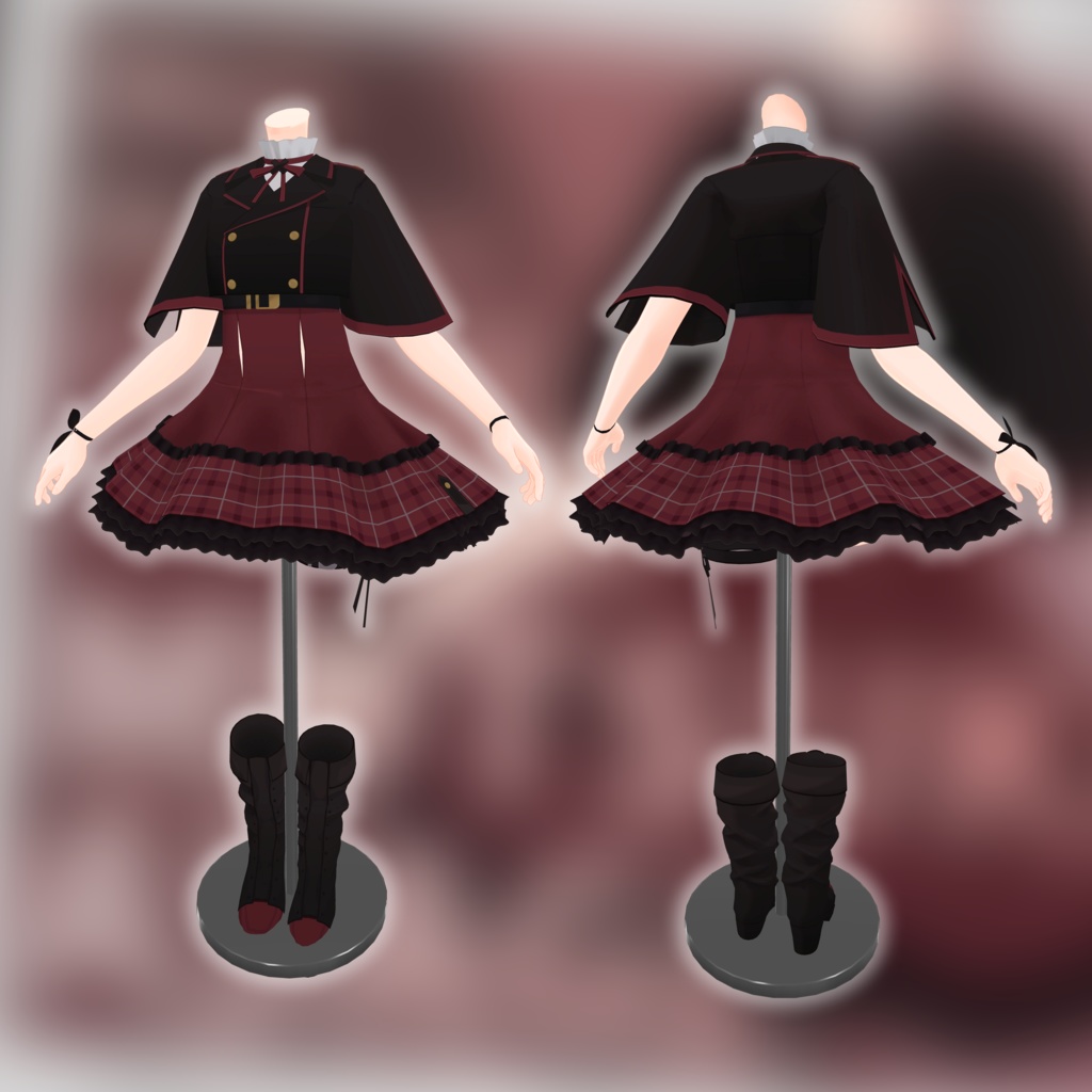 【しなの対応】浅黄ムツキ【VRChat 3D衣装モデル】