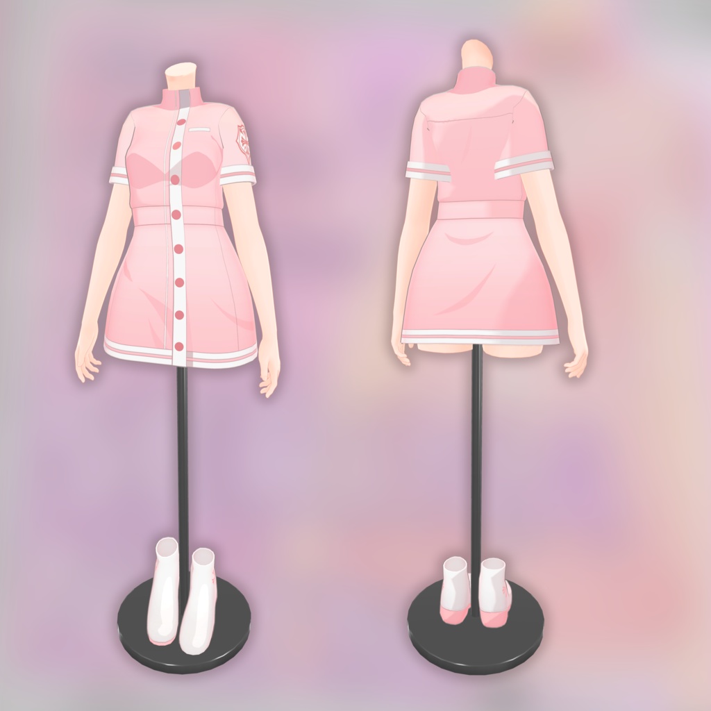 【しなの対応】鷲見セリナ(ナース)【VRChat 3D衣装モデル】