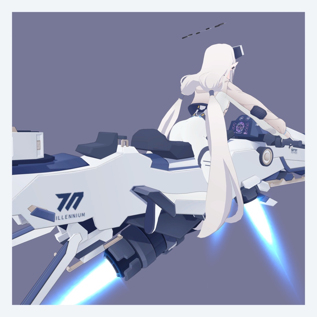 【VRChat 3Dモデル】明星ヒマリ(臨戦)(ブルーアーカイブ)