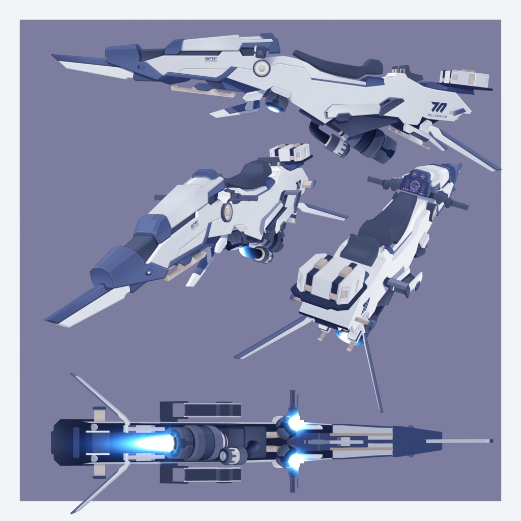 【VRChat 3Dモデル】屋外用車椅子(ブルーアーカイブ)(ヒマリ)