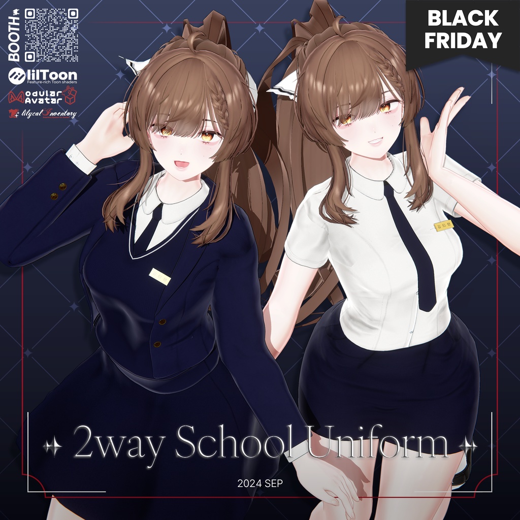 Black Friday SALE💫【7 Avatars】 2way School Uniform