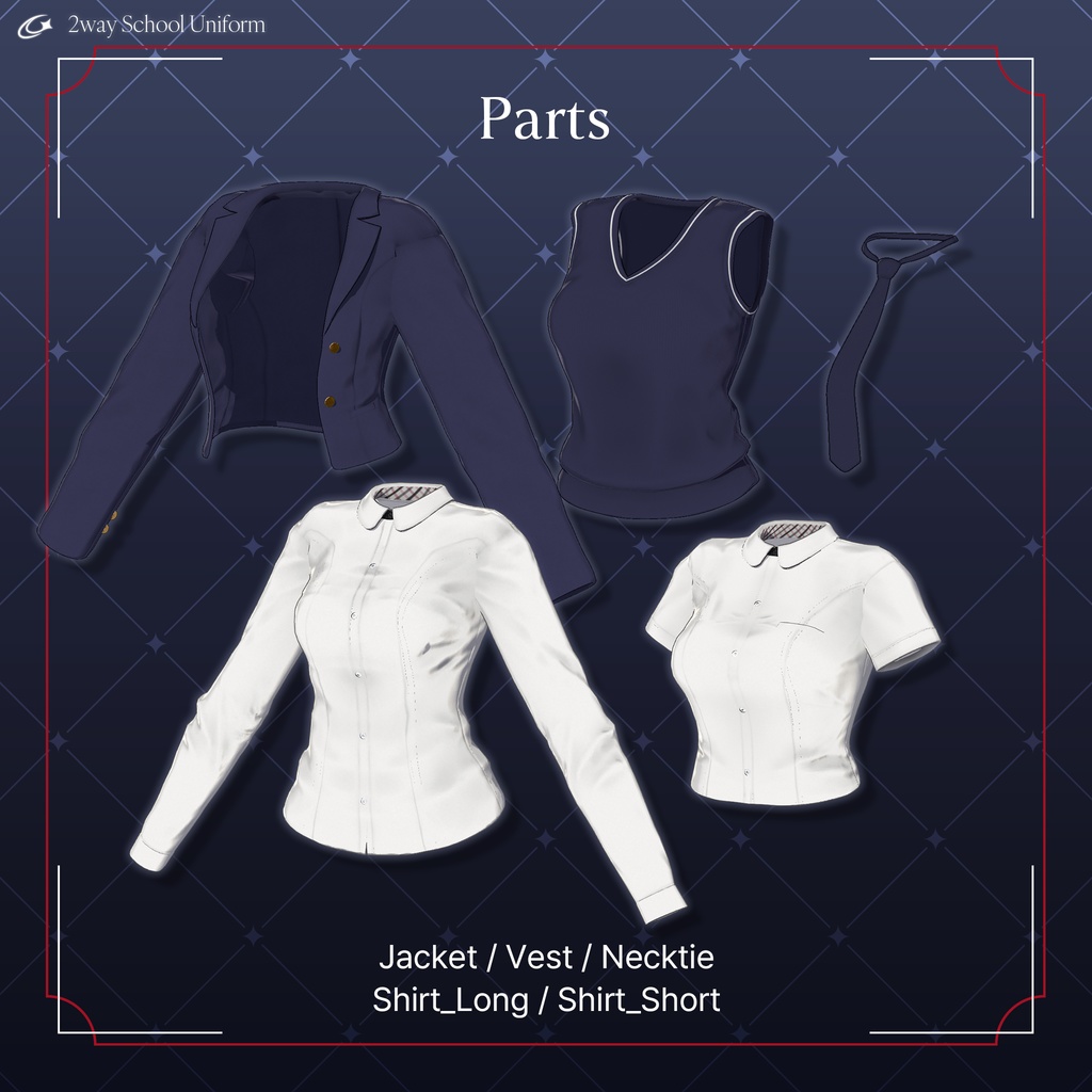【7 Avatars】 2way School Uniform