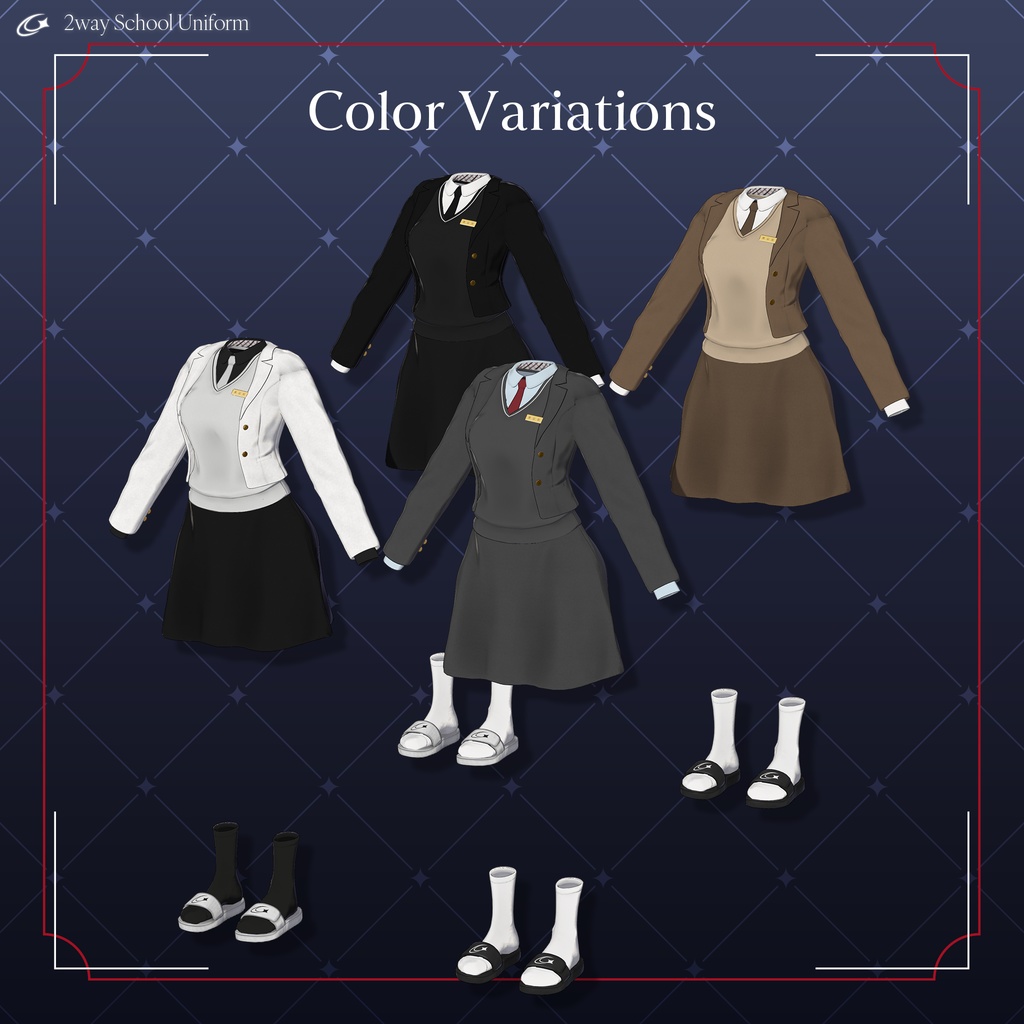【7 Avatars】 2way School Uniform