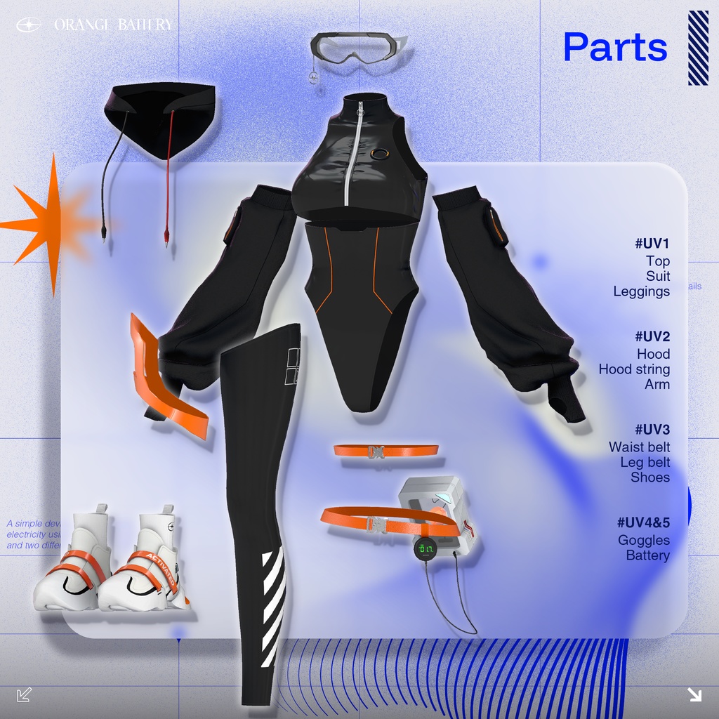 【6 Avatars】 Orange Battery