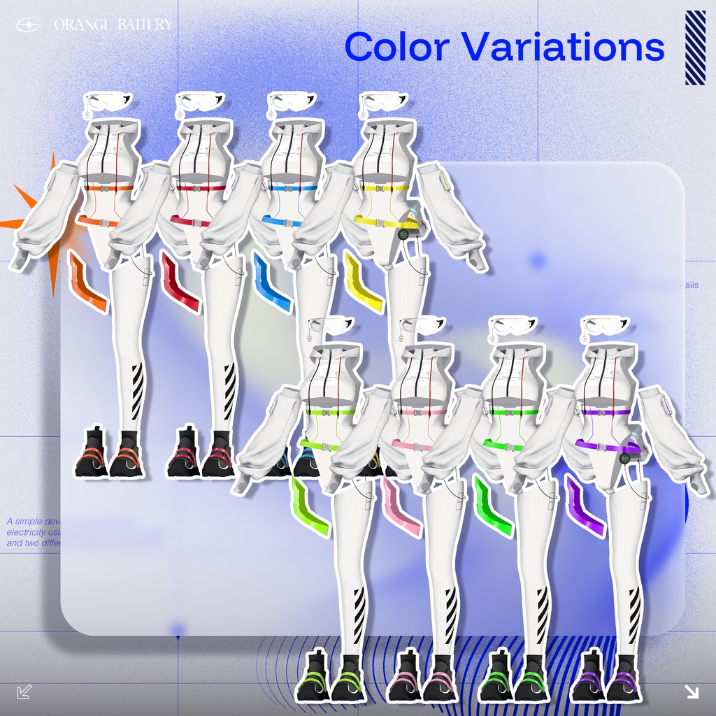 【6 Avatars】 Orange Battery