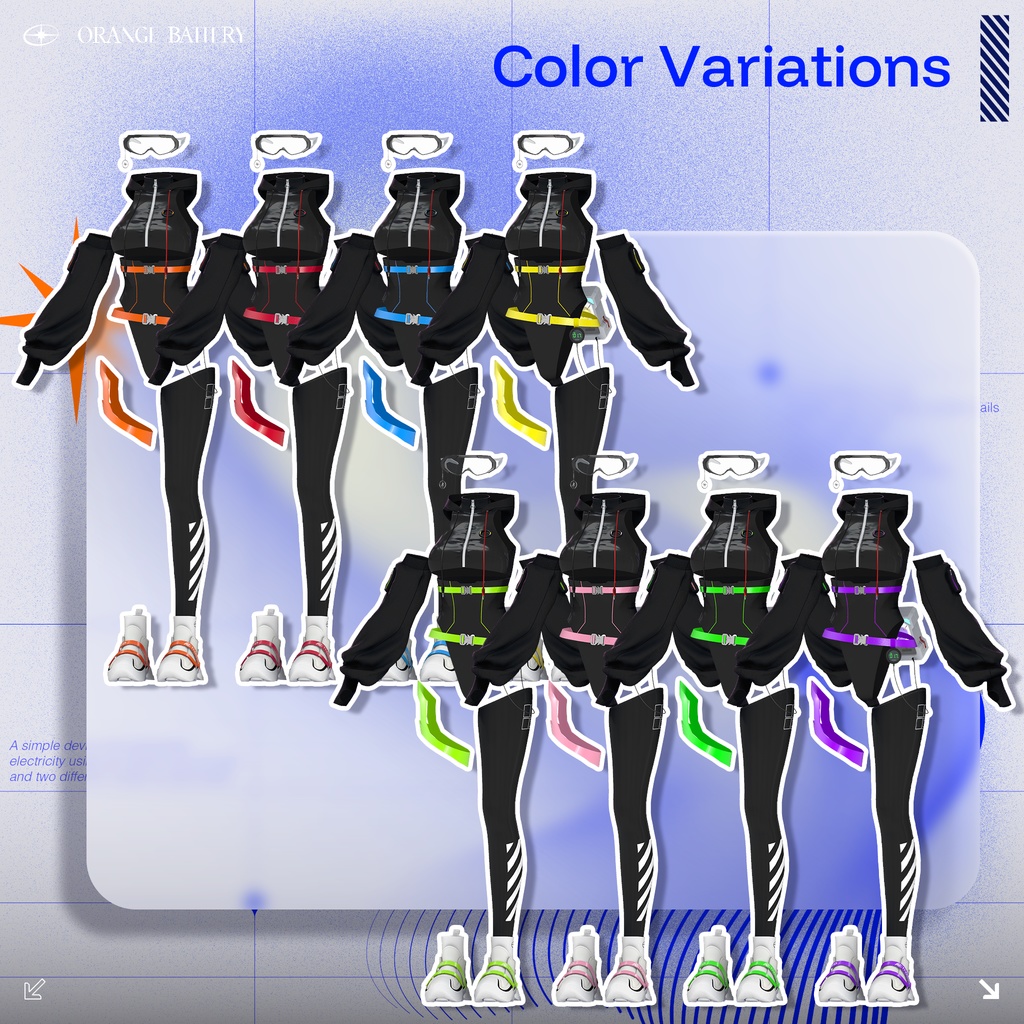 【6 Avatars】 Orange Battery