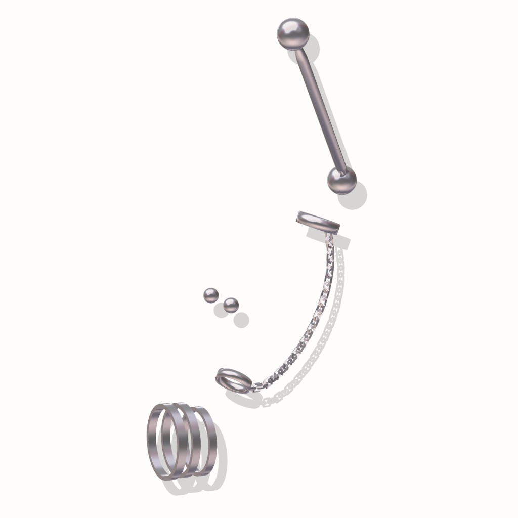 【しゅあん専用】simple glass&punk pias