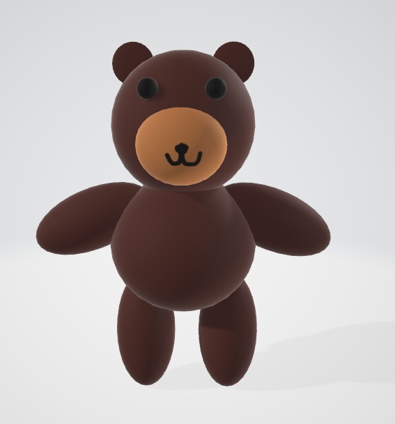 3D teddy bear / ３Dのテディーベア