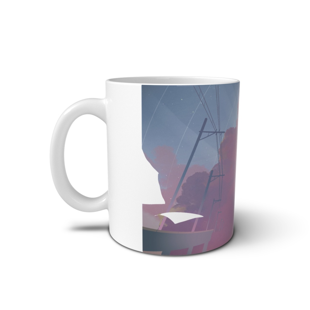 【マグカップ】夕暮れの描き下ろしイラスト