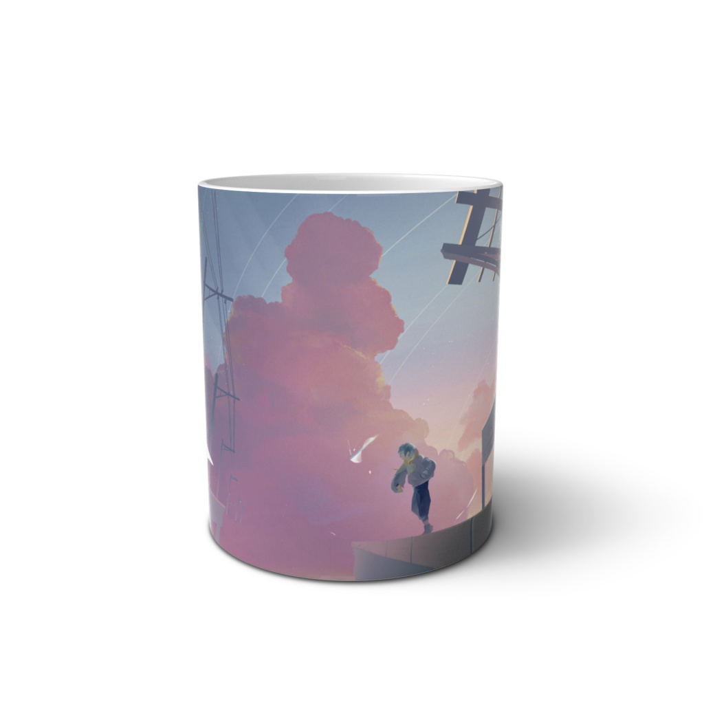 【マグカップ】夕暮れの描き下ろしイラスト