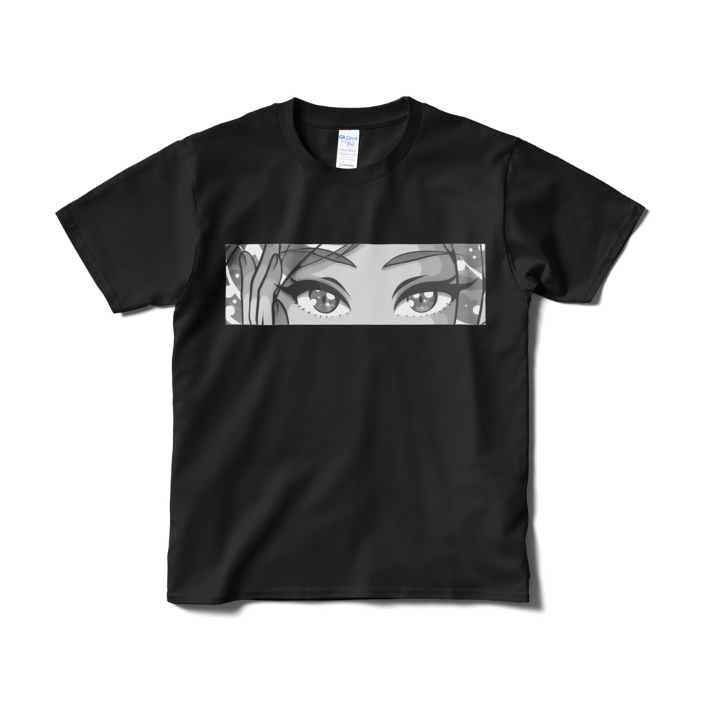 ゆうこりん目ヂカラTシャツ（黒）