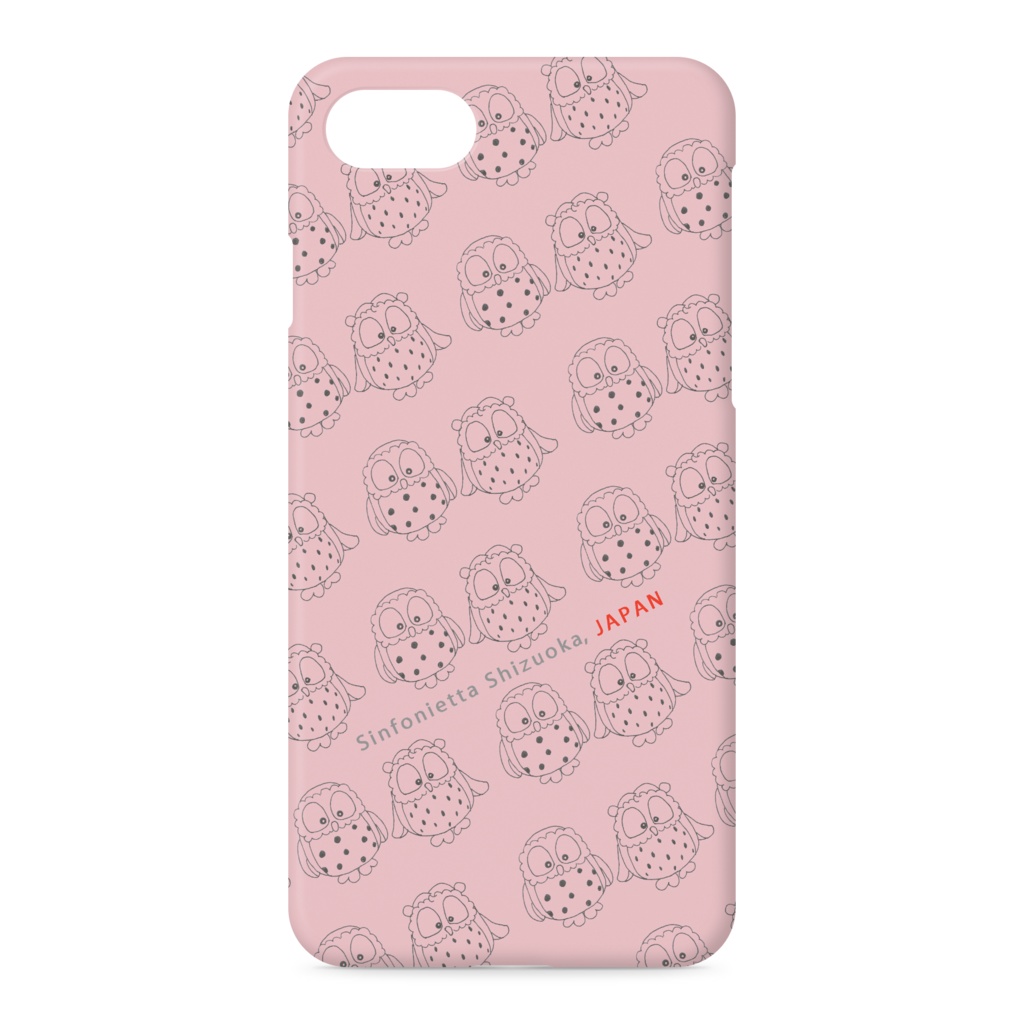 ふくちゃん・みみちゃんのiPhoneケース ピンク