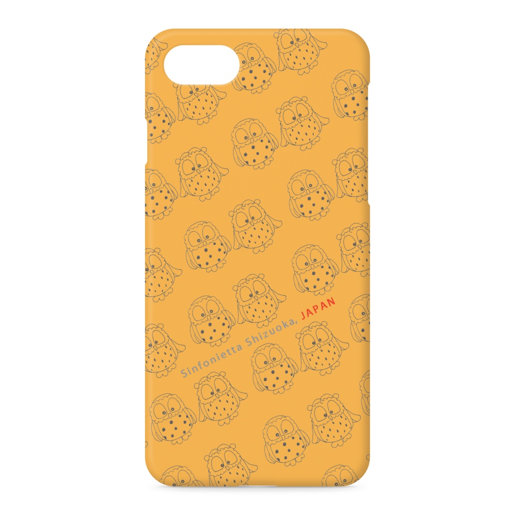 ふくちゃん・みみちゃんのiPhoneケース オレンジ